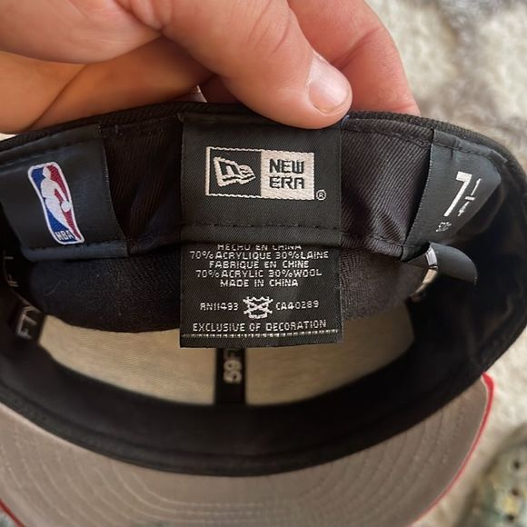 Chicago Bulls new era fitted hat 7 1/4 - Picture 6 of 7